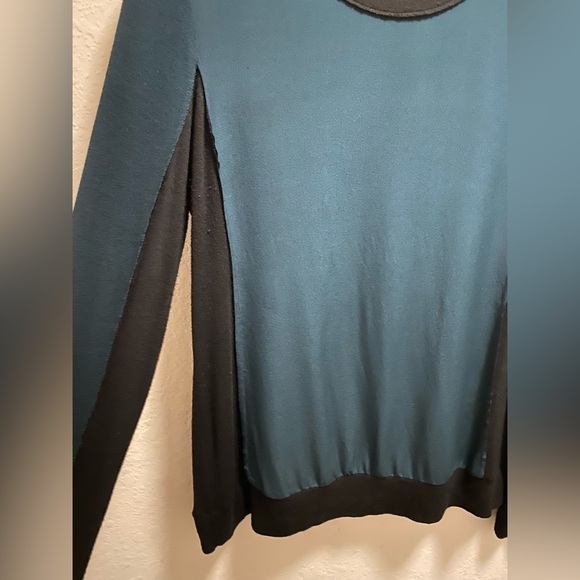 Bailey 44 Wordsworth Silk Mixed Media Color Block Sweater Size M - Picture 6 of 9